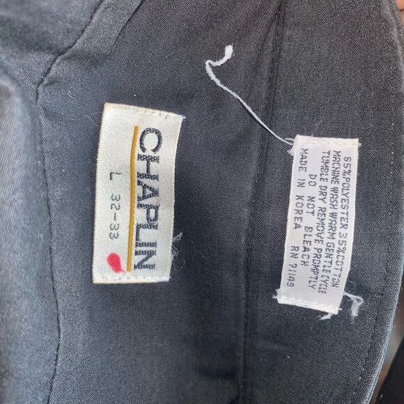 Chaplin Vintage Black Abstract Painted Long Sleeve Button Up Shirt Size Large - Picture 8 of 8